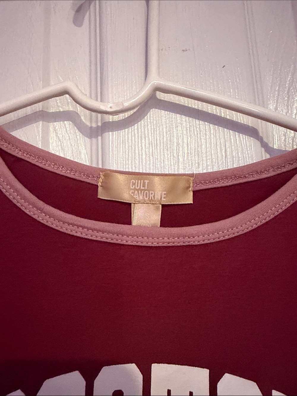Boston Worldwide Short Sleeve Ringer Tee - Burgundy - Picture 2 of 3